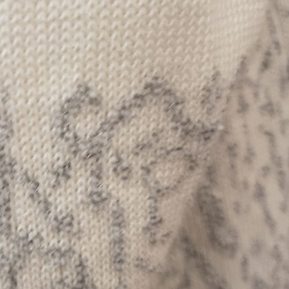 Open front cardigan by Laura Johnson for Foxcroft, L, ivory and grey - Picture 3 of 6